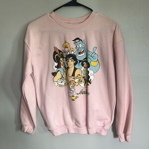 Aladdin girls pink sweatshirt. Forever 21. Size 13/14.